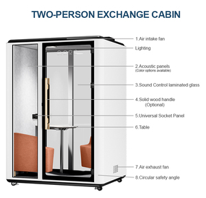 Cabine téléphonique insonorisée portable et amovible pour bureau à domicile - Product Image 3