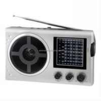 Radio Portátil de Alto Rendimiento con Reproductor BT, Alimentación CA/CC, 9 Bandas FM MW SW1-7, con Excelente Sonido