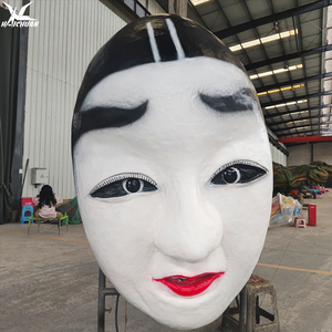 Máscaras Faciales Animatrónicas Realistas de la Ópera de Sichuan con Certificación CE - Accesorio para Casas Embrujadas de Halloween y Decoración para Eventos Terroríficos - Product Image 4
