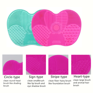 Tampon de nettoyage pour brosses de maquillage en Silicone, 1 pièce, accessoire à main pour récurer le fond de teint, Gel - Product Image 2