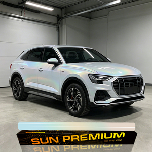 Film vinyle pour voiture blanc laser arc-en-ciel avec finition holographique brillante irisée, tendance <span class=keywords><strong>futuriste</strong></span> - Product Image 1