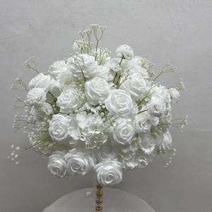 Bola de Flores Artificiales Popular al por Mayor de 50 cm, Decoración de Mesa para Bodas, Centros de Mesa Florales para Decoración de Cumpleaños de Niñas - Product Image 1