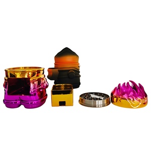 Molino de Especias Manual de Diseño Especial y Bonito a Precio de Fábrica, Molinillo de Hierbas de Aleación de Zinc Colorido de Estilo Clásico - Product Image 2