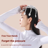 Masseur de tête de dragage électrique méridien multifonctionnel Griffe de relaxation multidimensionnelle intelligente pour maux de tête