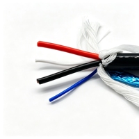 Câble flexible personnalisé en TPU étanche 2*2.5mm² + 1*2*0.5mm² en cuivre nu toronné avec isolation PP pour caméras sous-marines