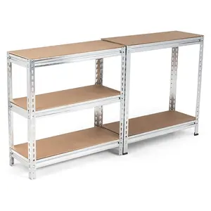 Industrial Garage Adjustable Assembly Boltless Metal Racking Shelves Free Standing Stackable Heavy Duty Warehouse Shelf Rack