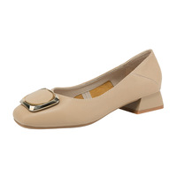 Sandales confortables à talon épais style féerique pour femme, collection Printemps-Automne 2025, grandes tailles 40-43
