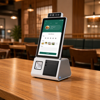 Terminal de caisse tactile Android 10,1 pouces avec reconnaissance faciale, système POS tout-en-un, NFC pour la vente au détail et la restauration