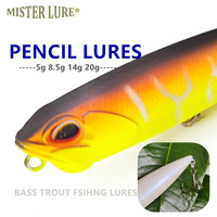 MISTER LURE matériel de pêche 5g 8.5g 14g 20g appât pour bar longue coulée crayon leurre stickbait eau douce
