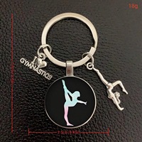 Llavero Metálico Creativo con Temática de Gimnasia, Colgante Metálico para Hombres y Mujeres, Estilo Deportivo, Empaque a Granel