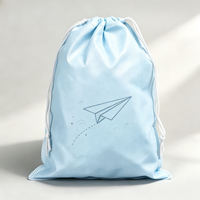 Sac de rangement réutilisable en non-tissé avec cordon de serrage, impression graphique personnalisée, pochette anti-poussière pour voyage, organisateur d'objets de petite taille pour la maison