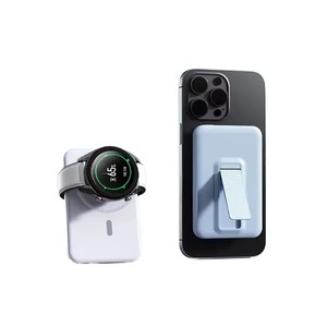 สินค้ามาใหม่ พาวเวอร์แบงค์ไร้สาย 3-in-1 ความจุ 5000-10000mAh ชาร์จเร็ว 15W แบบแม่เหล็ก สำหรับโทรศัพท์มือถือ สมาร์ทวอทช์ และหูฟัง - Product Image 1