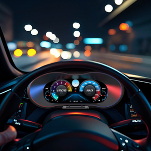 6.2 inch OBD2 kỹ thuật số tự động mét tuabin áp lực đa chức năng P5 HUD HEAD-up hiển thị OBD đo Meter cao Tự động thiết bị điện tử - Product Image 1