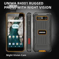 Smartphone robuste étanche IP68, 4 Go 64 Go, Android 14, Octa Core, NFC, 4G GSM, écran LCD, lecteur d'empreintes digitales, téléphone de jeu antichoc