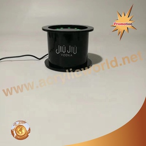 Countertop Illuminated Liquor Display Stand Custom LED Acrylic Bottle Showcase for Retail <b>Bars</b> and Stores - Product Image 5