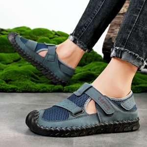 2026 estate spiaggia nuove scarpe Casual da uomo di grandi dimensioni sandali traspiranti scarpe da uomo maglia quotidiana uomo - Product Image 1