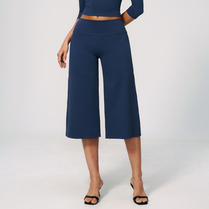 <span class=keywords><strong>Pantalon</strong></span> de yoga évasé pour <span class=keywords><strong>femme</strong></span>, taille élastique, contrôle du ventre, coupe ajustée, respirant, décontracté, pour l'entraînement, printemps - Product Image 5