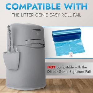 Boîte de remplacement pour poubelle à couches Genie EasyRoll, matériau EVOH haute performance désodorisant, modèle épaissi Dx-09-10, rouleau de 30/25 sacs de remplacement - Product Image 2