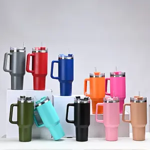 New Product Explosion 40oz Double Wall 304 Insulated Stainless Car Cup Steel Tumbler With Handle