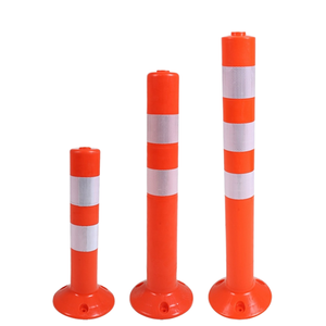 高反射オレンジフレキシブル交通デリニーターPU道路交通警告ポスト - Product Image 3