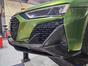 Lèvre avant de Style CAP en Fiber de carbone de haute qualité pour <span class=keywords><strong>Audi</strong></span> <span class=keywords><strong>R8</strong></span> 21-24 kit de carrosserie de menton de pare-chocs avant - Product Image 6