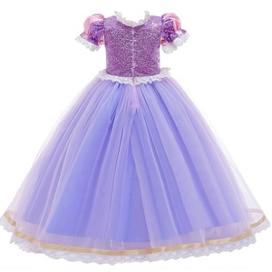 Robes <span class=keywords><strong>de</strong></span> princesse Sophia <span class=keywords><strong>Raiponce</strong></span> pour enfants, vêtements d'Halloween transfrontaliers d'été - Product Image 6
