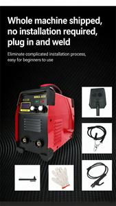 Machine à souder électrique à fil de cuivre <span class=keywords><strong>AC</strong></span>/<span class=keywords><strong>DC</strong></span> Mini onduleur IGBT Haute puissance MIG/MMA/<span class=keywords><strong>TIG</strong></span>/Arc pour l'acier - Product Image 4