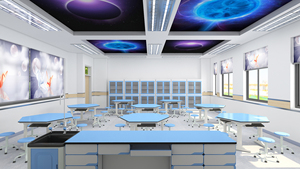 Bàn thí nghiệm khoa học vật lý hình lục giác hiện đại cho trường học & đại học, có ổ cắm - Product Image 6