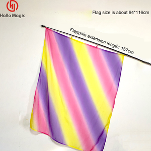 Accessoires de magie plumeau fleur changement irrégulier parapluie drapeau décolorer tours étape inattendue - Product Image 3