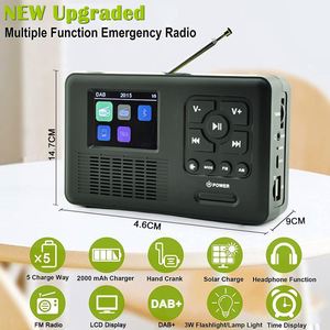 Usine En Plein Air Portable D'urgence Solaire Alimenté Dynamo Lampe De Poche Manivelle Usb <span class=keywords><strong>Mp3</strong></span> Am Fm <span class=keywords><strong>Dab</strong></span> Radios - Product Image 4