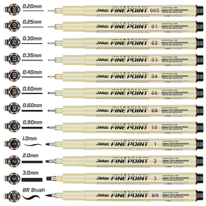 ชุดปากกามาร์คเกอร์ลายซากุระ แบบเดียวกัน ใช้หมึกกันน้ำ ปลอดภัยต่อสิ่งแวดล้อม สำหรับงานศิลปะ วาดภาพสถาปัตยกรรมด้วยมือ - Product Image 5