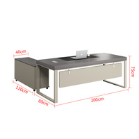 Bureau de direction LBZ-73, mobilier de bureau, bureau de patron, bureau de PDG, bureau de luxe, table de patron pour bureau, bureau de direction