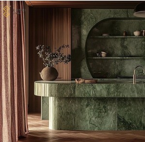 Yushi Chất lượng cao nhà máy tự nhiên rãnh đá cẩm thạch đá Countertop cho khách sạn căn hộ dự án - Product Image 2