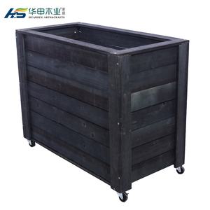 Caoxian huashen木製床から天井まで多層バルコニーフラワースタンド中庭単層防食盆栽 - Product Image 3