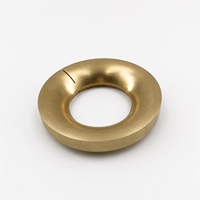 OEM Custom Precision CNC Turned Brass Slit Ring Split Retaining Ring Torus Seal Spacer Industrial Equipment Parts