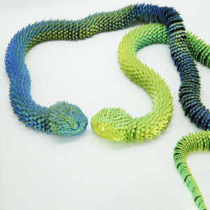 Vente en gros de modèles de serpents vipères articulés imprimés en 3D sur mesure, jouets cadeaux - Product Image 2