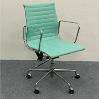 Chaise de bureau pivotante ergonomique en métal à dossier haut, moderne, avec support lombaire et housse amovible pour une assise confortable pendant de longues heures