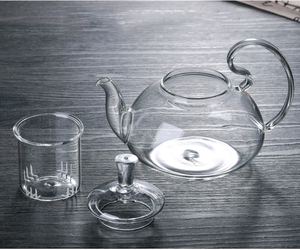 <span class=keywords><strong>Teiera</strong></span> in Vetro Borosilicato <span class=keywords><strong>da</strong></span> 600ml, Fatta a Mano, Ecologica, Adatta per Fornelli, con Manico Grande e Infusore per Tè Sfuso - Product Image 5