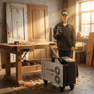 Machine de nettoyage laser pulsé portable 200W 300W pour l'élimination des graffitis sur les surfaces en béton et les murs en briques, et les objets historiques - Product Image 6