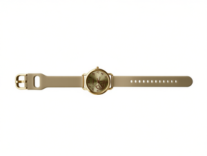 นาฬิกาแฟชั่นผู้หญิงสายหนังยางเคลือบทองทรงกลมสีผสม HYF-A121 - Product Image 1