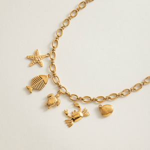 Collar de Cadena Geométrica de Varias Capas, Acero Inoxidable Chapado en Oro de 18K, Unisex, para Uso Diario - Product Image 2
