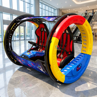 Manège Commercial Happy Rolling Car à Deux Places avec Rotation à 360 Degrés pour Centres de Divertissement Familial