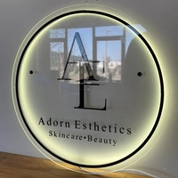 Letrero Luminoso Personalizado con Letras Doradas, Logotipo 3D, Letreros LED Personalizados, Letras Acrílicas con Canal LED para Negocios