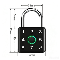 Serrure intelligente biométrique à empreintes digitales, rechargeable par USB, avec contrôle par application, cadenas de sécurité pour sac de voyage, valise, tiroir de bureau, armoire