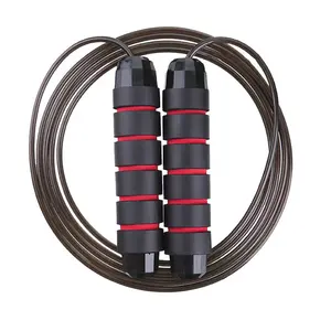 HANAN FIT Factory Wholesale Adjustable PVC Weighted Skipping Jump Rope For Men Women And Kids Fitness Workout