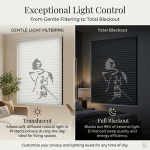 <span class=keywords><strong>Persiana</strong></span> Celular Personalizada con Gráficos Modernos |   <span class=keywords><strong>Persiana</strong></span> de Panal Energéticamente Eficiente para Decoración de Hoteles de Lujo y Residencias - Product Image 2