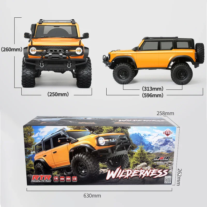 HB R1001 Bronco 1/10 Full Scale 4WD off-Road RC Rock Crawler