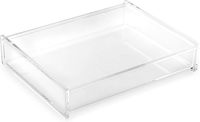 Boîte de rangement multifonctionnelle en acrylique transparent avec couvercle à charnière, peut contenir des souvenirs, des bijoux, de petits ornements