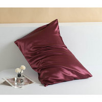 Taie d'oreiller en soie de mûrier 100% pure, qualité 6A, luxe, pour le soin de la peau et le sommeil