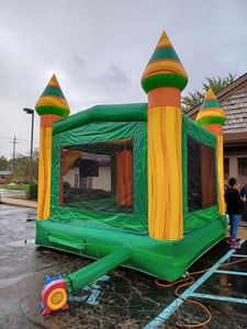 Castillo Inflable para Niños, Castillo Hinchable de 13 Pies, Verde y Amarillo, Apto para Adultos, Castillo Inflable para Niños - Product Image 2